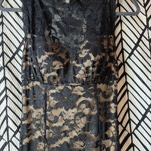 Elegant Black Lace Dress